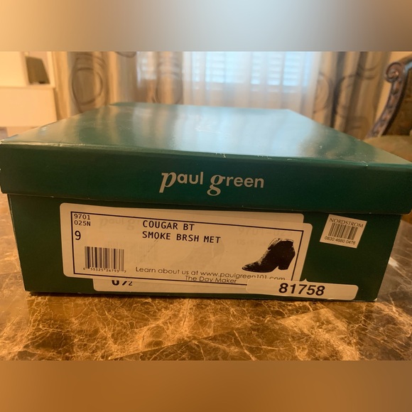 Paul Green Cougar Bootie Size 9 Smoke Brushed Metallic - Picture 8 of 8